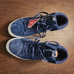 Pony mens classic high blue Suede sneakers